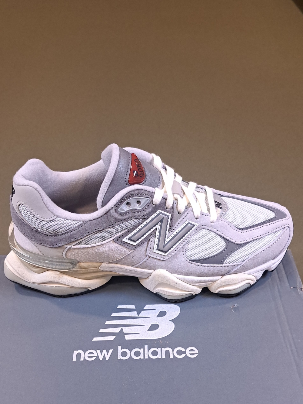 New Balance 9060 Sneaker - Color: Rain Cloud/Castlerock/White - Size: Women 8.5D